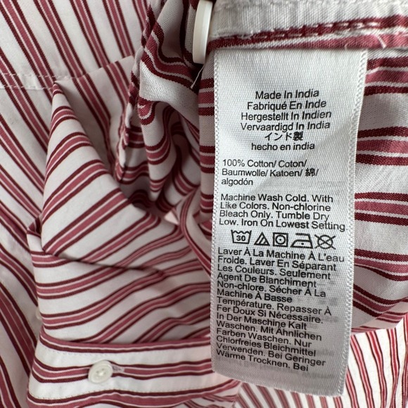 J.Crew Etienne Oversized Fit Striped Button Down Shirt Women M Cotton Poplin - Picture 6 of 10